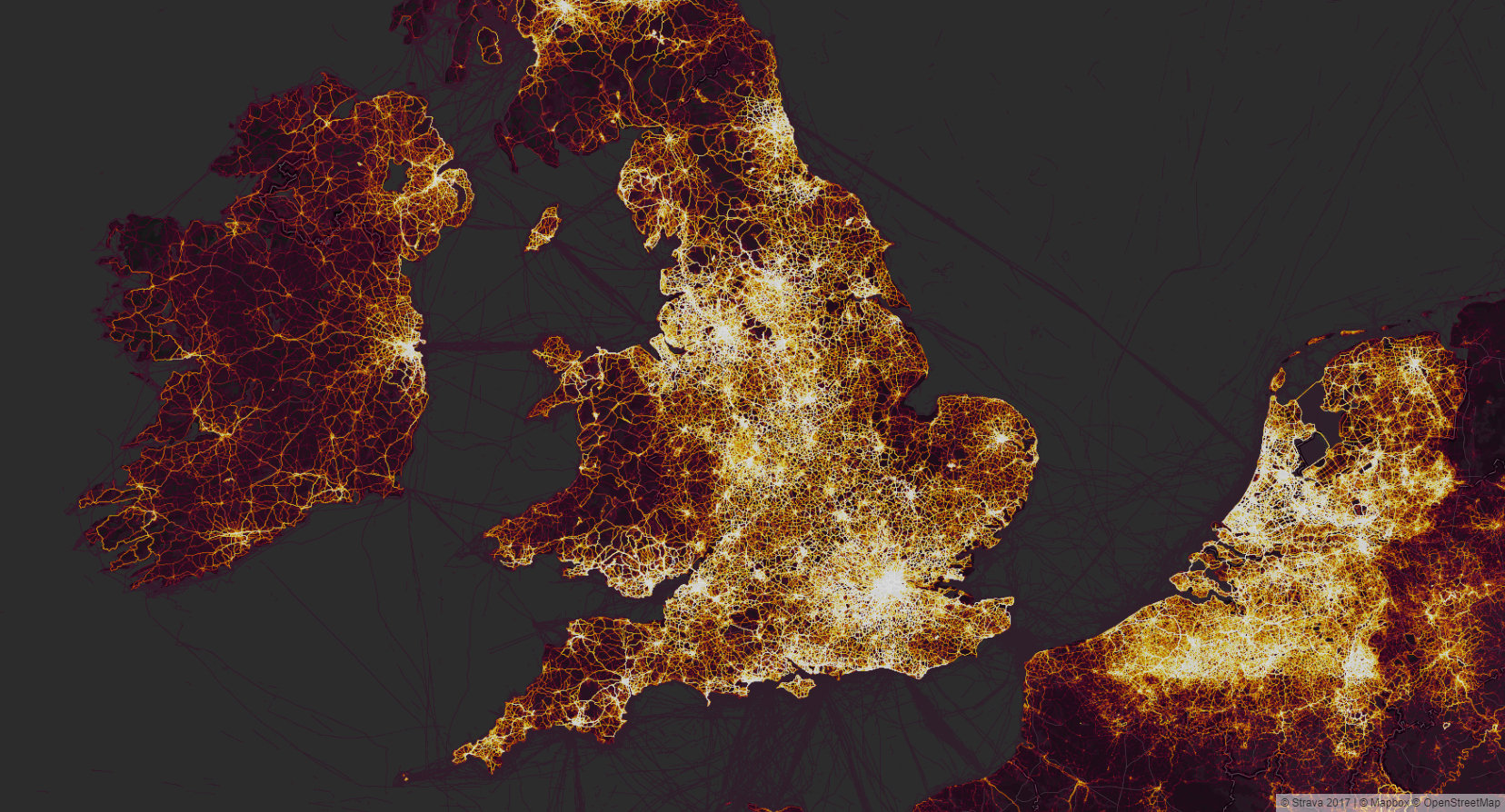 A Slice of the UK from the Global Heatmap.